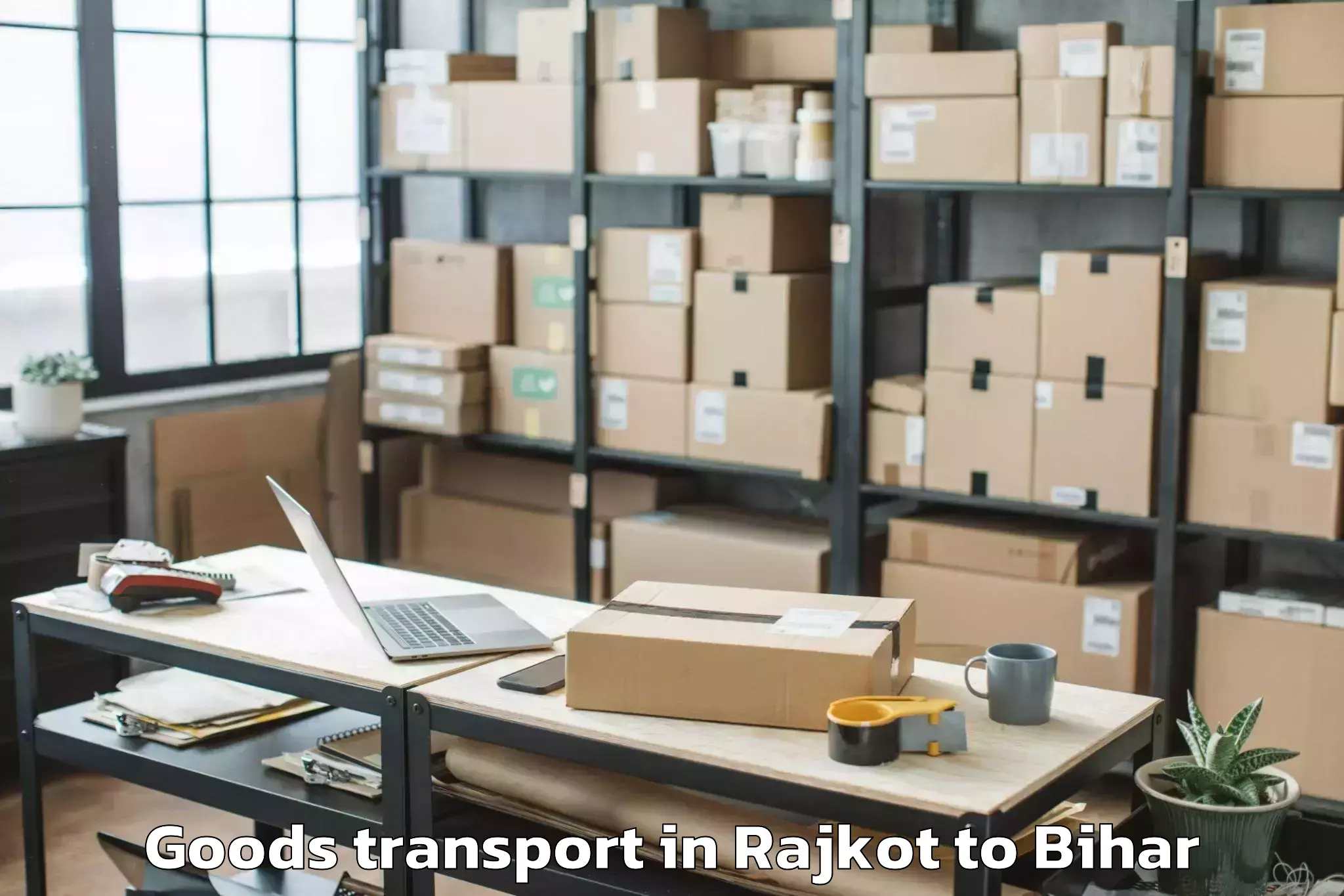 Efficient Rajkot to Chanpatia Goods Transport